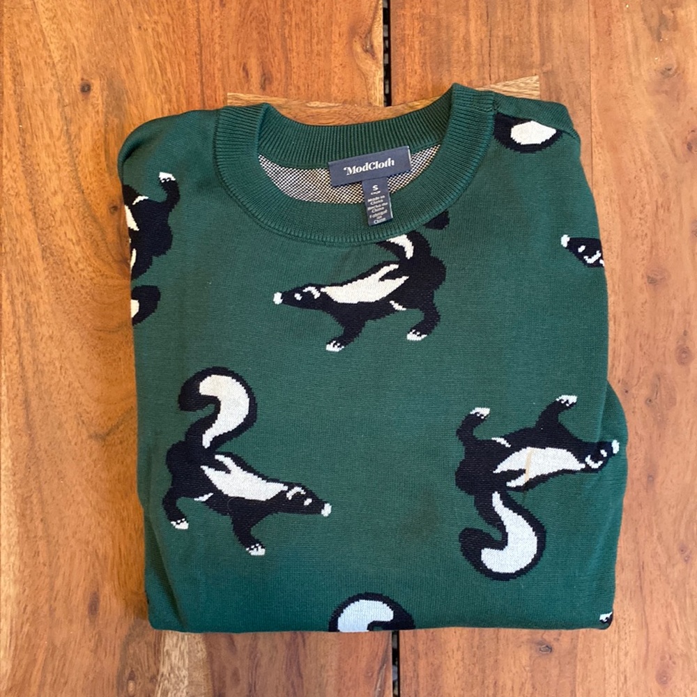 ModCloth Skunk Sweater